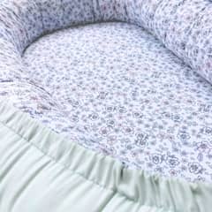 OLIVIA Y SAM - NIDO COLECHO REVERSIBLE LIBERTY VERDE