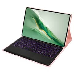 HONOR - Tablet magic pad2 16+512 12.3" WIFI-Negro con Rosado luminsos teclado