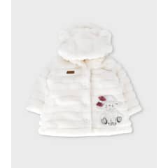 LIMONADA - Chaqueta recién nacida de ovejita blanco