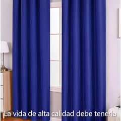 SUPERCENTER - Cortinas Blackout 100% Casatua 140x240cm 2 Paños Habitación Azul
