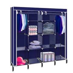 SUPERCENTER - Guarda Ropa Armable Ropero Grande Organizadores 170x170x45cm Azul