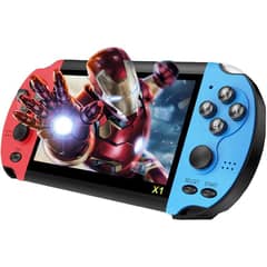 PUREPOWER - Consola retro de videojuegos X7 Plus 8GB Con 5.0 Pantalla-Azul y rojo