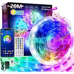 PUREPOWER - Tira de luces RGB 10 metros WiFi y control remoto