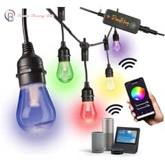 PUREPOWER - Cadena de luces para exteriores - 15 Metros