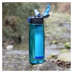 PUREPOWER - Botella de filtro de agua con popote de filtro senderismo mochileros