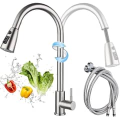 PUREPOWER - Grifo de cocina metálico de una llave