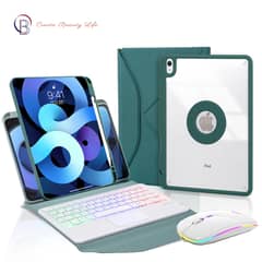 PUREPOWER - Funda giratoria con teclado para iPad Air 4 o 5 - Verde