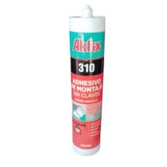 AKFIX - Silicona Adhesivo De Montaje 310 Ml. (sin clavos)