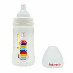 FISHER PRICE - Mamadera Boca Ancha 240 ml 0 meses +