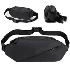 GENERICO - Banano Negro Impermeable con Bolsillos Ocultos y 6L de Capacidad