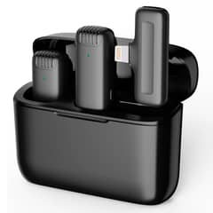 TECNOLAB - Kit De 2 Microfonos Inalambrico Estuche De Carga Para iPhone