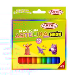 ARTEL - Plasticina Artelina Neón 10 Unidades