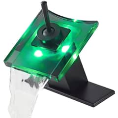 GENERICO - Grifo estilo cascada con LED de 3 colores