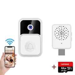 GENERICO - Timbre Videoportero Inalámbrico con Bocina y lenovo 64G Card