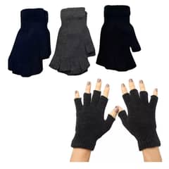 EKOL TACTICA MILITAR - Pack 3 Guantes De Lana Sin Dedos Surtidos