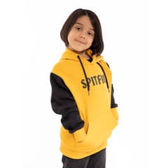 SPITFIRE - Polerón Hoodie Niño Negro Amarillo