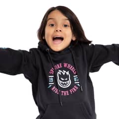 SPITFIRE - Polerón Hoodie Niño Negro