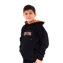 SPITFIRE - Polerón Hoodie Long Fit Niño Negro