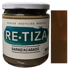 RETIZA - BARNIZ TONO NOGAL 470 ml. Acabado ecológico y orgánico base agua