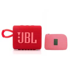 JBL - Parlante bluetooth GO 3 IP67 -Rojo y Estuche