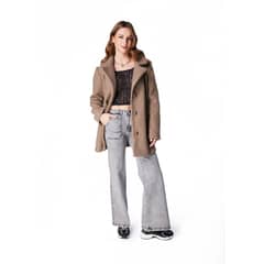 EFESIS - JEANS ZOE PALAZZO BOLSILLO PARCHE - Gris