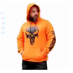 MORLAN - Poleron Canguro Capucha y Cordón Diseño Estampado Punisher