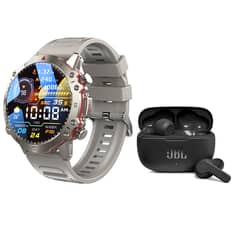 JBL - WAVE 200 TWS Audifonos-B y Toumi Watch GT-D-G Reloj inteligente