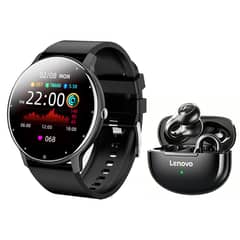 LENOVO - Audífonos TA420 Negro Bluetooth y Fit Pro reloj inteligente B