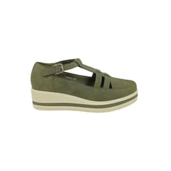 STYLO SHOES - Sandalia Panchita Verde Plataforma