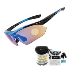 ROCKBROS - Lentes Polarizados 5 Micas Azul