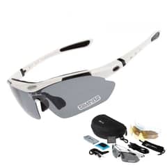 ROCKBROS - Lentes Polarizados 5 Micas Blanco