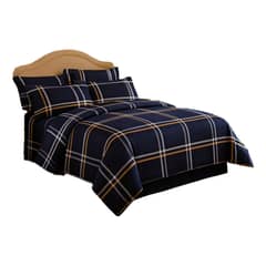 ARMONIA - Sábana Azul Premium - 800 Hilos 2 Plazas Elegante - 803