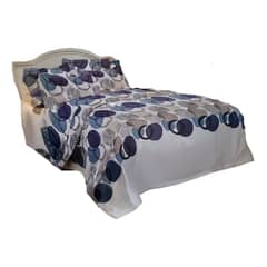 ARMONIA - Sábanas 800 Hilos 2 Plazas - Estilo Americano Azul - 801