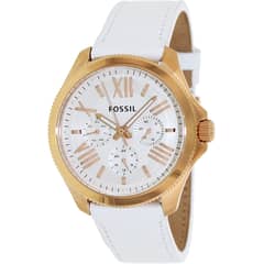FOSSIL - Reloj Cecile AM4486 Blanco De Cuero Piel Para Mujer