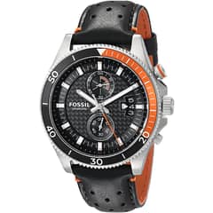FOSSIL - Reloj Coachman CH2953 Negro De Cuero Piel Para Hombre