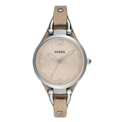 FOSSIL - Reloj Georgia ES2830 Beige De Cuero Piel Para Mujer