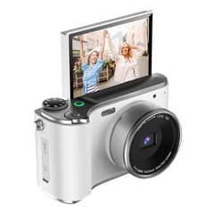 RENVMEXY - Cámara Digital 4K 48MP LK-006A Blanca Pantalla IPS 3 64GB