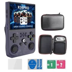 CORRERREY - Consola de videojuegos portátil Retro R36 PRO de sistema Linux