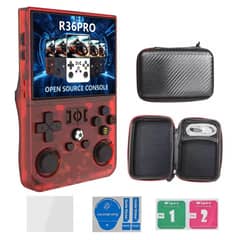CORRERREY - Consola de videojuegos portátil Retro R36 PRO de sistema Linux