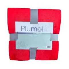 PLUMETTI - Manta Flannel (127 X 152 Cm) Color Rojo