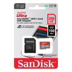 SANDISK - Micro Sd Ultra 256 Gb Sdsquac-256g A1 U1 Ultima Gen. 150mb/s