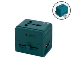 GENERICO - ADAPTADOR UNIVERSAL DE VIAJE CON 2 USB
