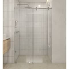 DELL ORTO - Shower door corredera vidrio templado ancho ajustable 150-160 x 190 cm