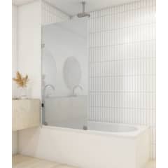 DELL ORTO - Shower Door vidrio templado con Empavonado 90x150 cm herraje inox