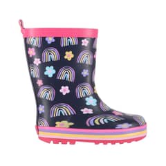 BAMERS - Botas de Agua Niñas Malka Azul Marino Print
