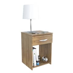 INVAL - Velador 1 cajón Amaretto 50cm x 35 cm x 33.5cm MN5710