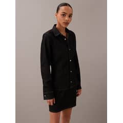 CALVIN KLEIN - Camisa Lean Denim Negro
