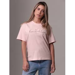 CALVIN KLEIN - Polera Embroidered Nyc Relaxed Rosado