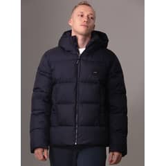 CALVIN KLEIN - Parka con Gorro Quilt Puffer Azul