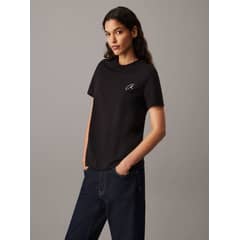 CALVIN KLEIN - Polera Embroidered Negro